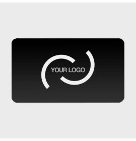 Elegant black card. Customize with your own logo. Business Card