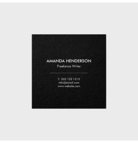 Minimalist Elegant Professional Square Square Business Card
