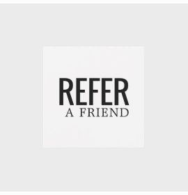Simple Elegant Black and White Referral Card
