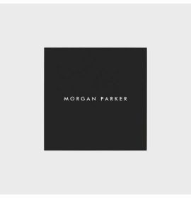 Simple Professional Modern Black Square Square Business Card