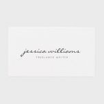 Minimalist Modern Professional Square II Square Business Card