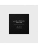 Minimalist Elegant Professional Square Square Business Card