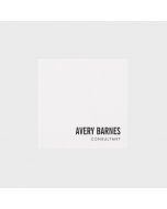 Simple Modern White Professional Square Business Card