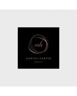 Modern Faux Rose Gold Abstract Square Business Card