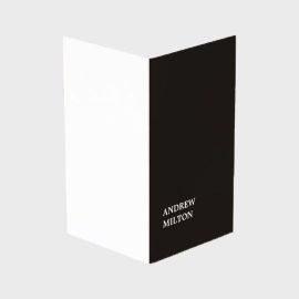Minimalist Simple Elegant Black White Consultant Business Card