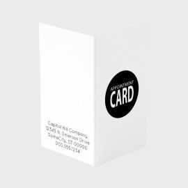 folded appointment card