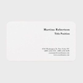 Round Corner Minimalist Charming Modern Business Card